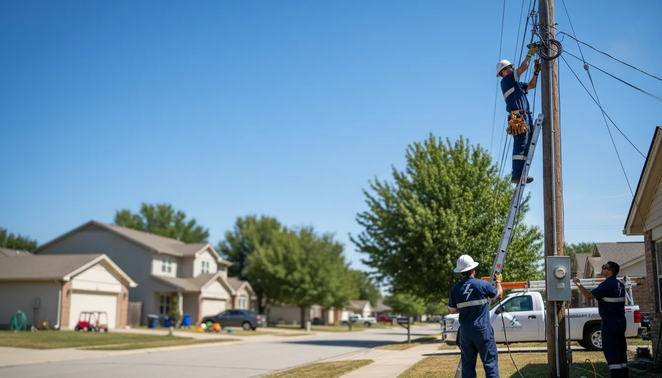 Residential electrician providing installation services in Garden Grove, IA